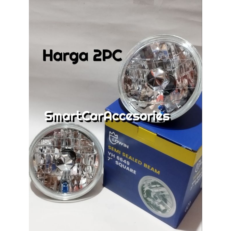 Jual Headlamp Head Lamp Lampu Depan Bulat Kristal Cristal Inci Inchi