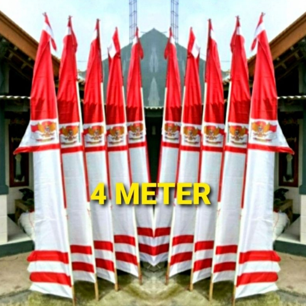 Jual Bendera Umbul-Umbul Merah Putih Ukuran 4 Meter | Shopee Indonesia