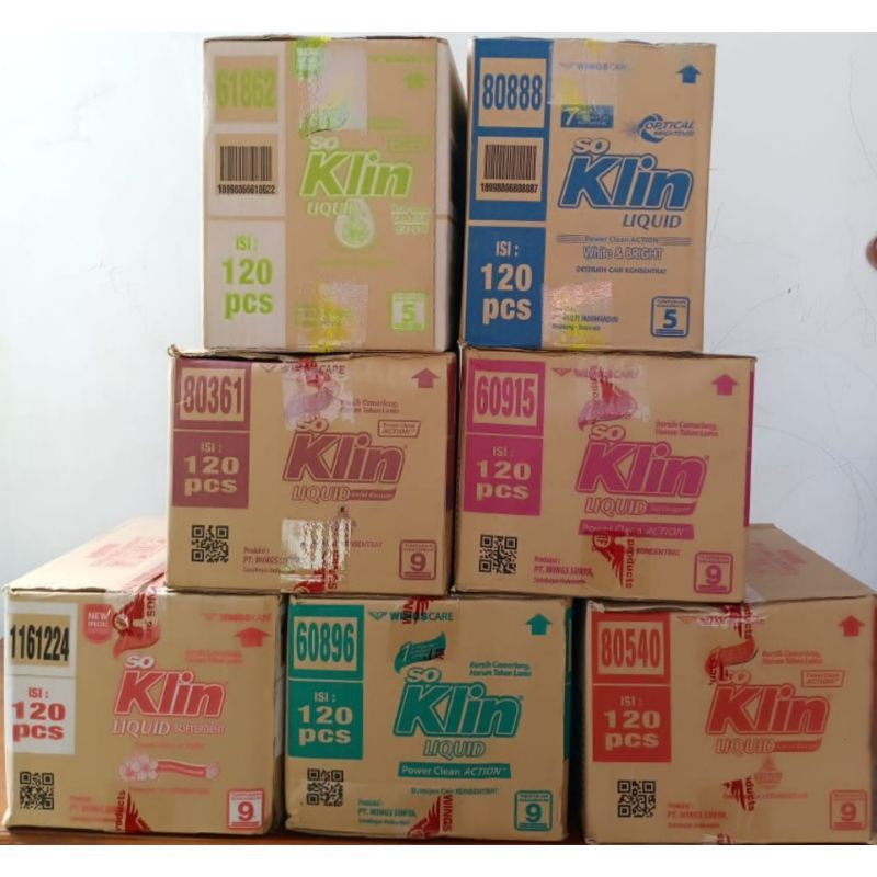 Jual Soklin Deterjen Cair Sachet 22ml / So Klin Liquid Detergent Sachet ...