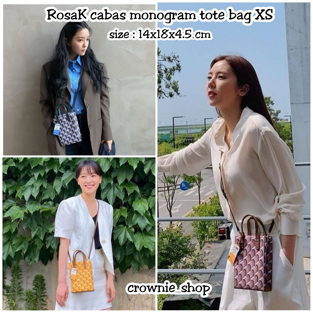 KOREA ROSA.K CABAS Monogram Tote Bag XS💗New In💗-Directly from