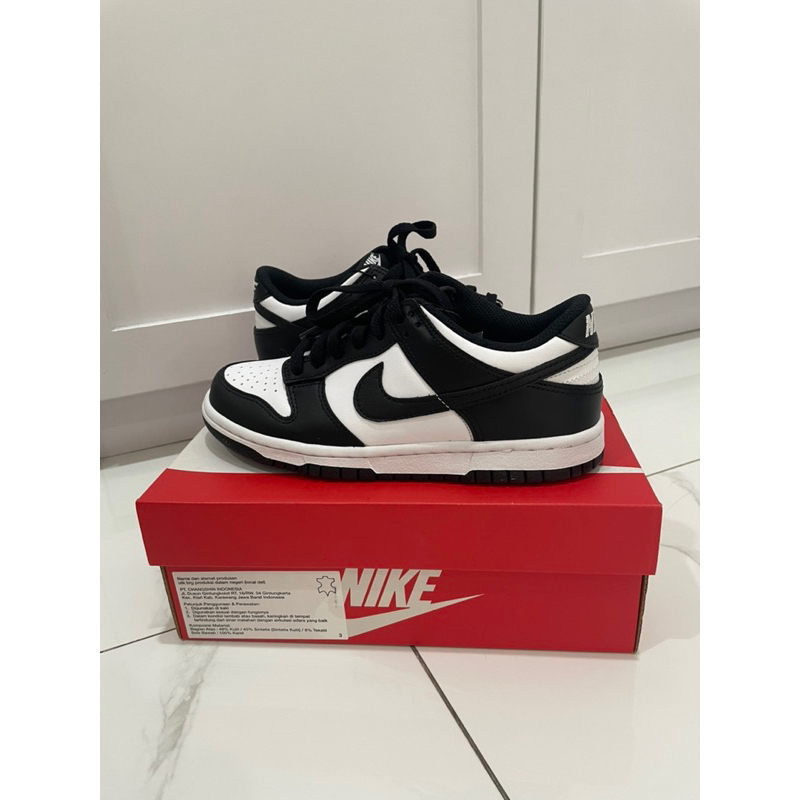 Jual BRAND NEW 100% ORI Nike Dunk Low Retro White Black Panda (GS ...