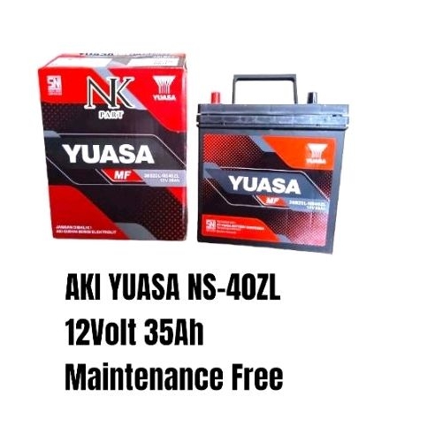 Jual Aki Mobil Datsun Go, Go+, Go Panca, Cross Yuasa NS40ZL 36B20L