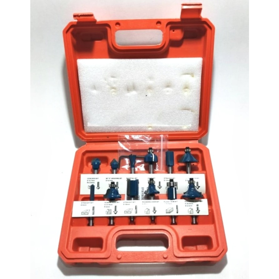 Jual MATA PROFIL SET 12pcs TCT blade BELTER - Router bit set 1/4