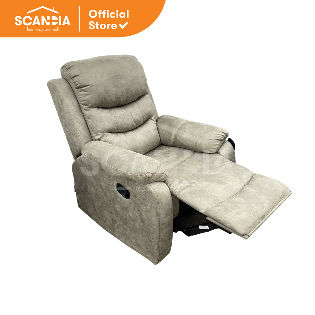 Jual SCANDIA Sofa Recliner Malaren 86x96x100 Cm Light Brown 1 Dudukan ...