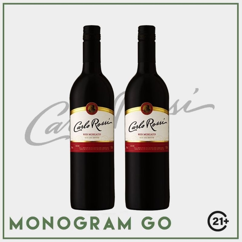 Jual Carlo Rossi Red Moscato American Sweet Wine 750ml (2 Bottles