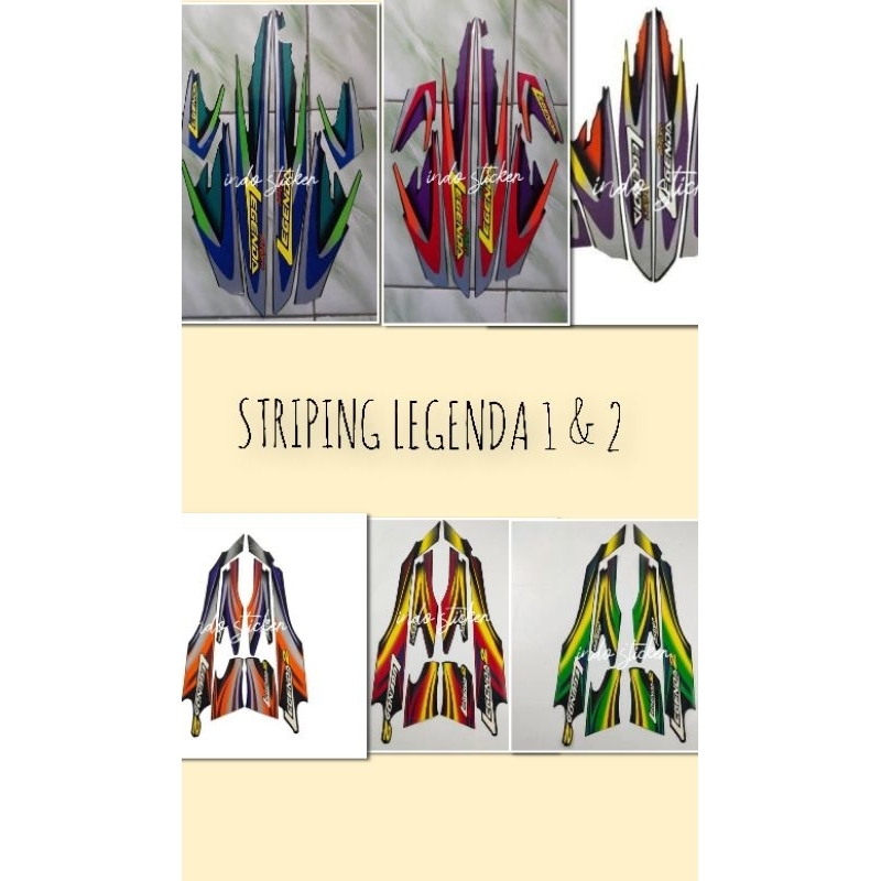 Jual STRIPING STICKER LIS LES PALET BOY MOTOR HONDA LEGENDA 1 & LEGENDA