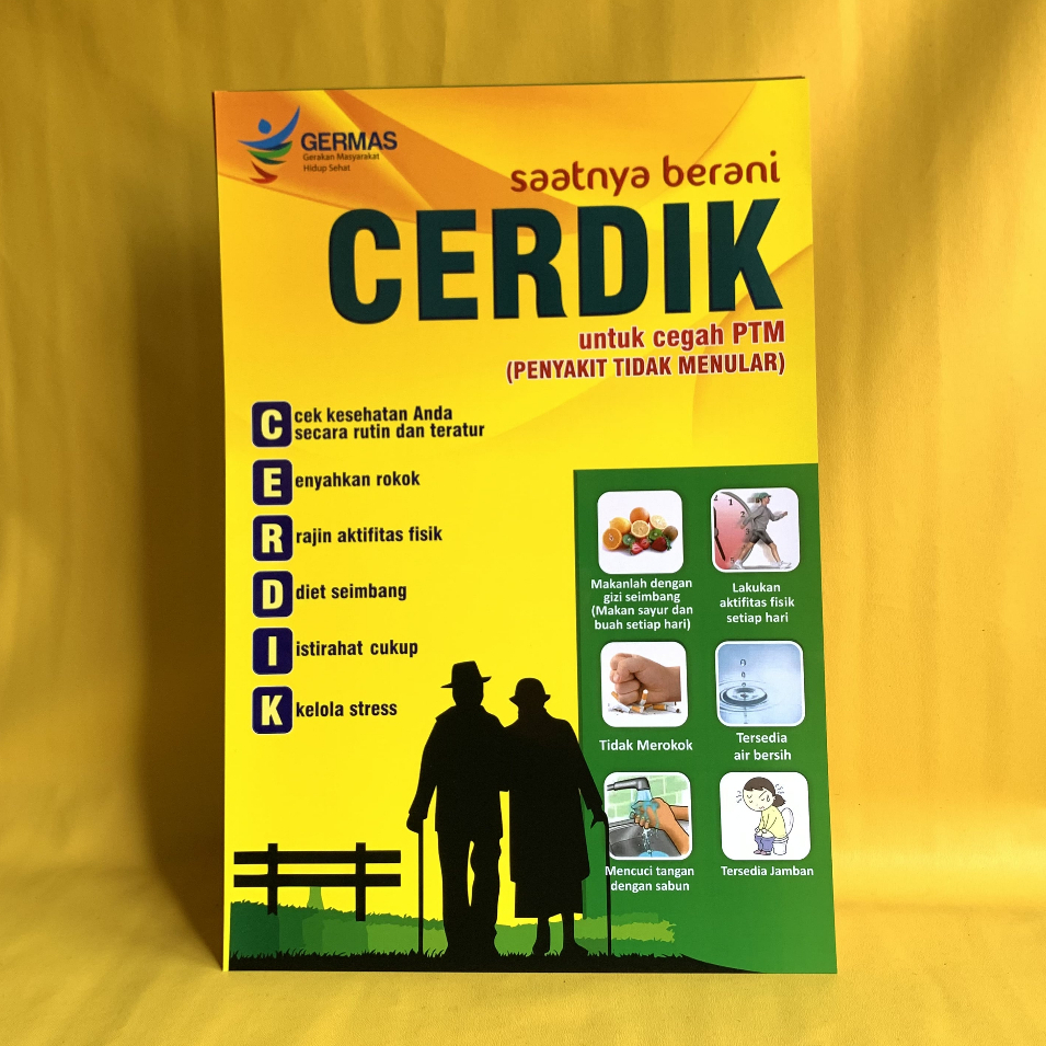 Jual Poster Penyakit Poster Cerdik Cegah Penyakit Tidak Menular