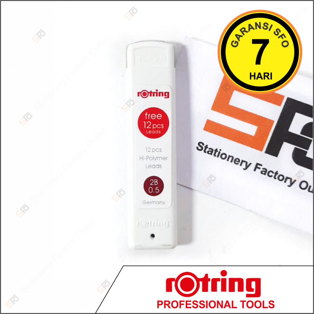 Jual Isi Pensil Mekanik Rotring Hi-Polymer 0.5 mm White - SFO Semarang ...