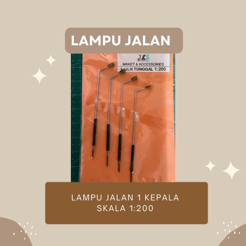 Jual Miniatur Lampu Jalan Tunggal | Maket Arsitektur | Lampu Mainan