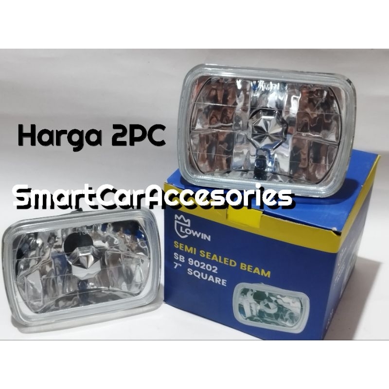 Jual Lampu Headlamp Head Lamp Kotak 7 In Inci Inchi Cristal Kristal Mobil Universal L300 Panther