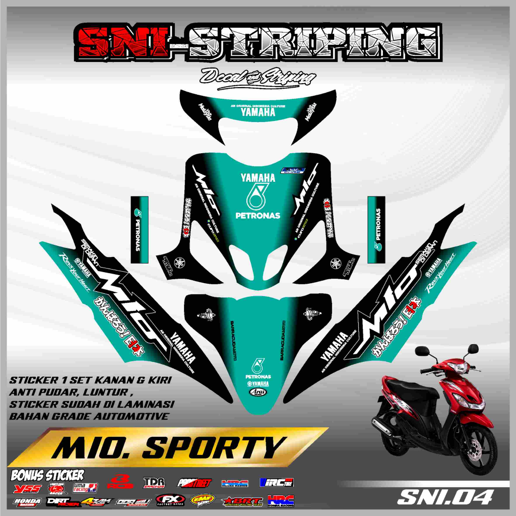 Jual STIKER DECAL MIO SPORTY - STICKER STRIPING MOTOR YAMAHA MIO SPORTY ...