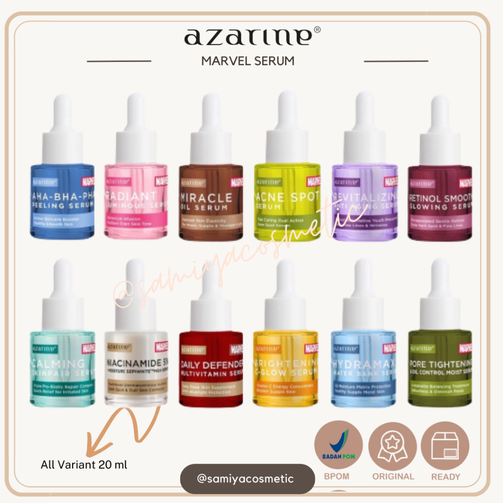 Jual Azarine x MARVEL Serum Series 20ml | Shopee Indonesia