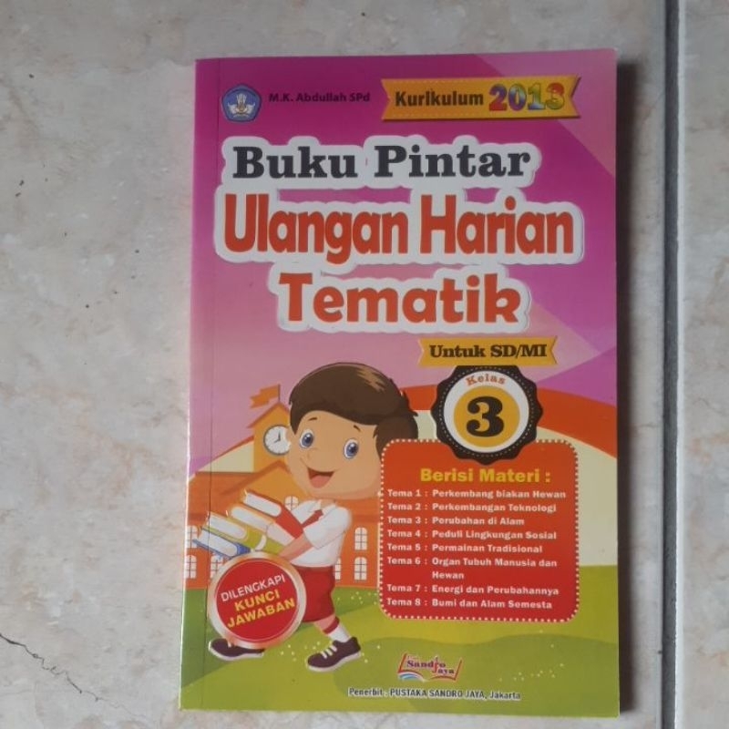 Jual Buku Pintar Ulangan Harian Tematik kelas 3 SD | Shopee Indonesia