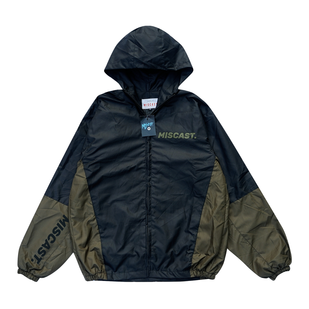 Jual Miscast - WindBreaker - Jacket Retro Vintage - Foster - Black Army ...