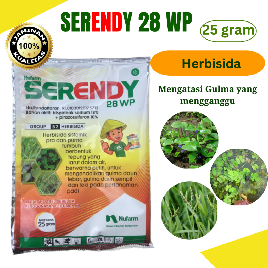 Jual Herbisida Serendy 28 Wp 25 Gr Pembasmi Gulma Dan Rumput Teki