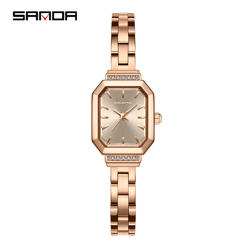 Jual SANDA 1127 Jam Tangan Wanita Analog Retro Style Tali Stainless ...