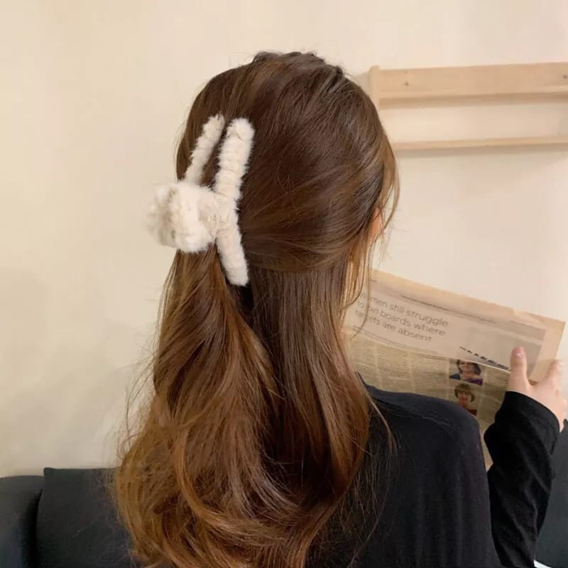 Jual Jepit Rambut Motif Bulu Jedai Korea Bulu Aksesoris Rambut wanita ...