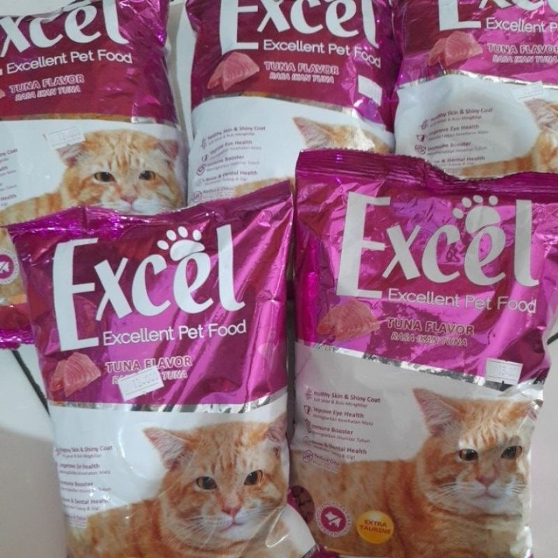 Jual MAKANAN KUCING EXCEL TUNA FLAVOR 500G IKAN | Shopee Indonesia