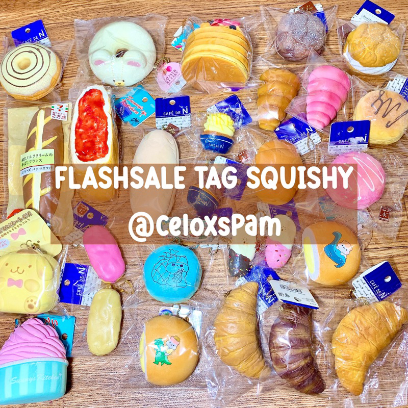 Jual FLASHSALE TAG SQUISHY (sammy squishy, CDN, Cafe de n, sanrio
