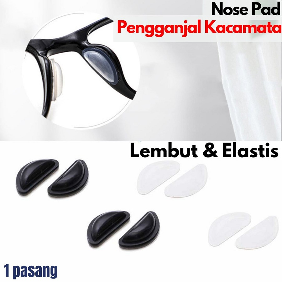 Jual Nosepad Kacamata Anti Jatuh Silicone Stiker Anti Melorot Nose Pad ...