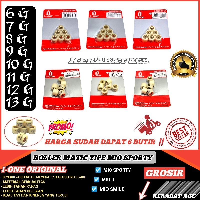 Jual Roller Roler Loler Racing Mio Sporty Mio Smile Mio J Nuvo Fino Karbu Gram