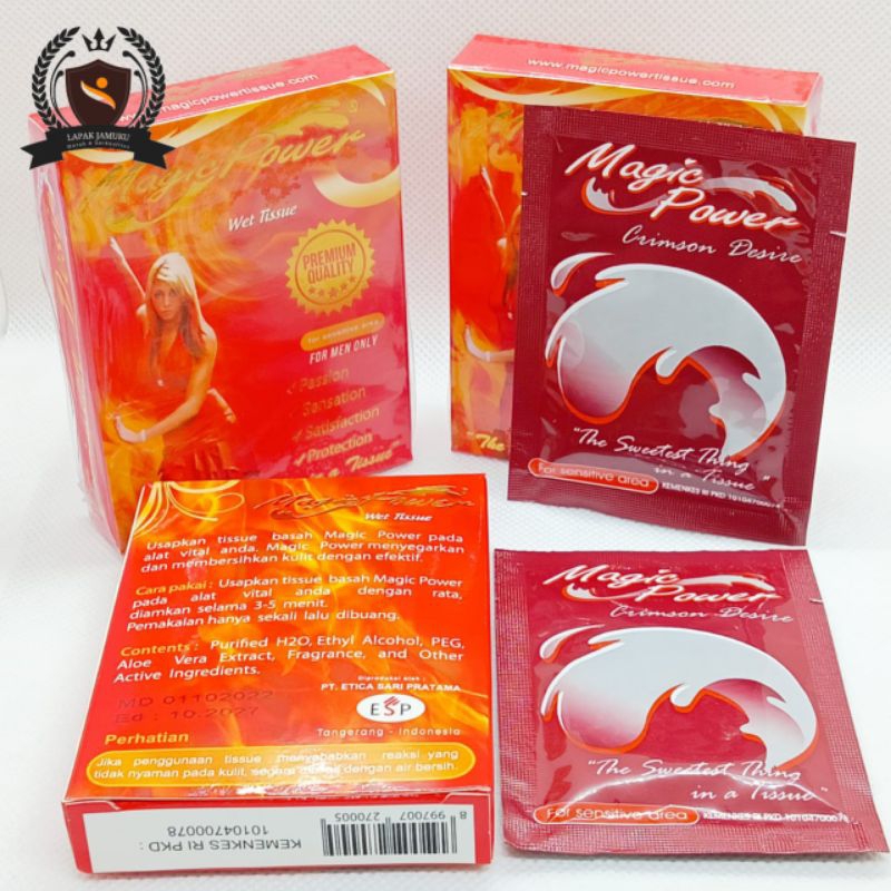 Jual tisu magic power merah untuk pria ( eceran ) | Shopee Indonesia