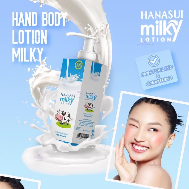 Jual HANASUI Milk Milky Hand Body Lotion 240ml Shopee Indonesia