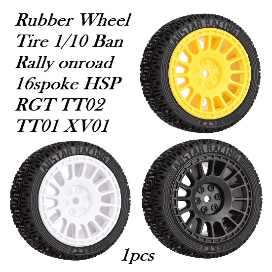 Jual Ban Velg Rally Tire 1/10 onroad rc car HSP TT02 TT01 XV02 ptg2 ...