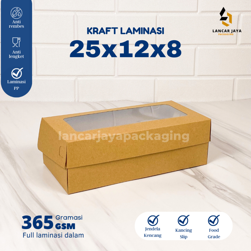 Jual [350 GSM] Dus Roti Sisir Kotak Kue Snack Cake Box Bolu Gulung ...