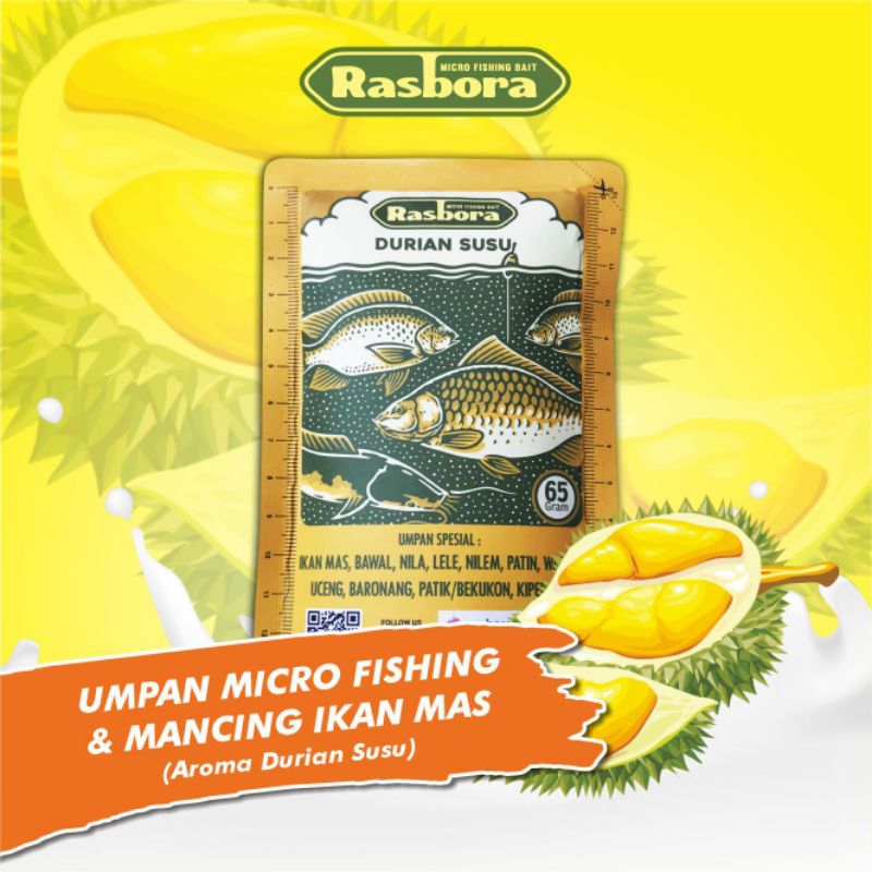 Jual Umpan Ikan Mas Rasbora Jasuke Spesial Amis Durian Susu Pisang Susu