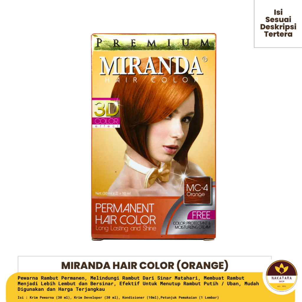 Jual MIRANDA HAIR COLOR PEWARNA RAMBUT WARNA KOMPLIT (ALL VARIANT) ISI ...