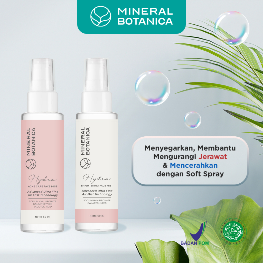 Jual Mineral Botanica Hydra Face Mist 60ml (mencerahkan/untuk kulit