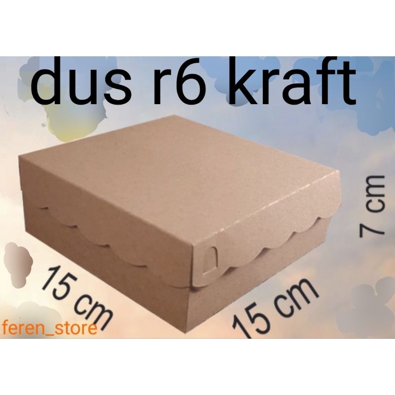 Jual dus r6 coklat kraft dus kue | Shopee Indonesia