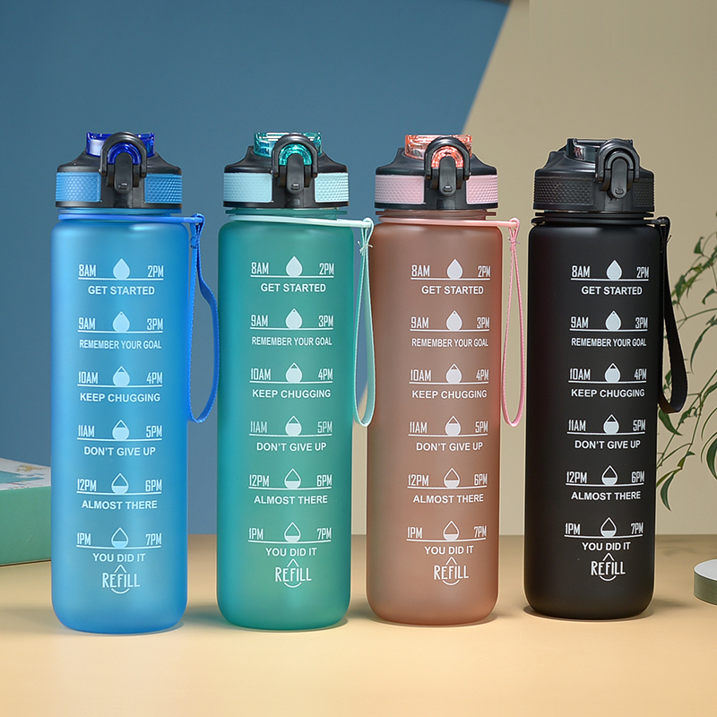 Jual BOTOL MINUM MOTIVASI VIRAL GRADASI 1 LITER CLIP UP/ BOTOL GRADASI ...