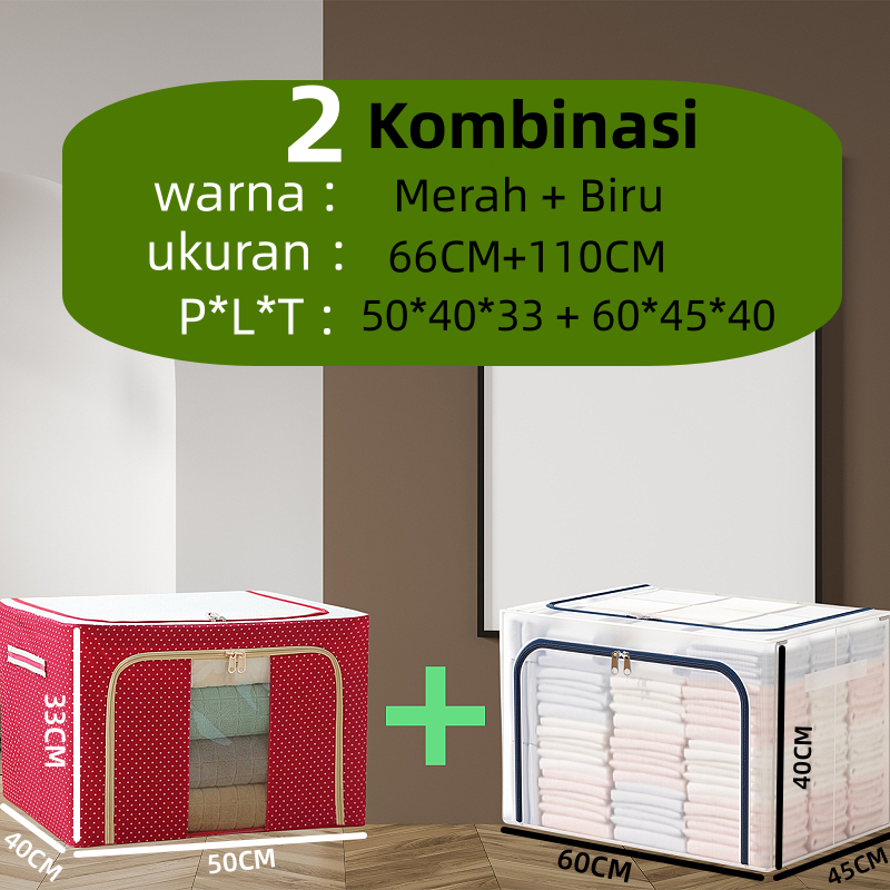 Jual Kombinasi Lipat Kotak Penyimpanan Storage Box Rumah Tempat Penyimpanan Baju Box