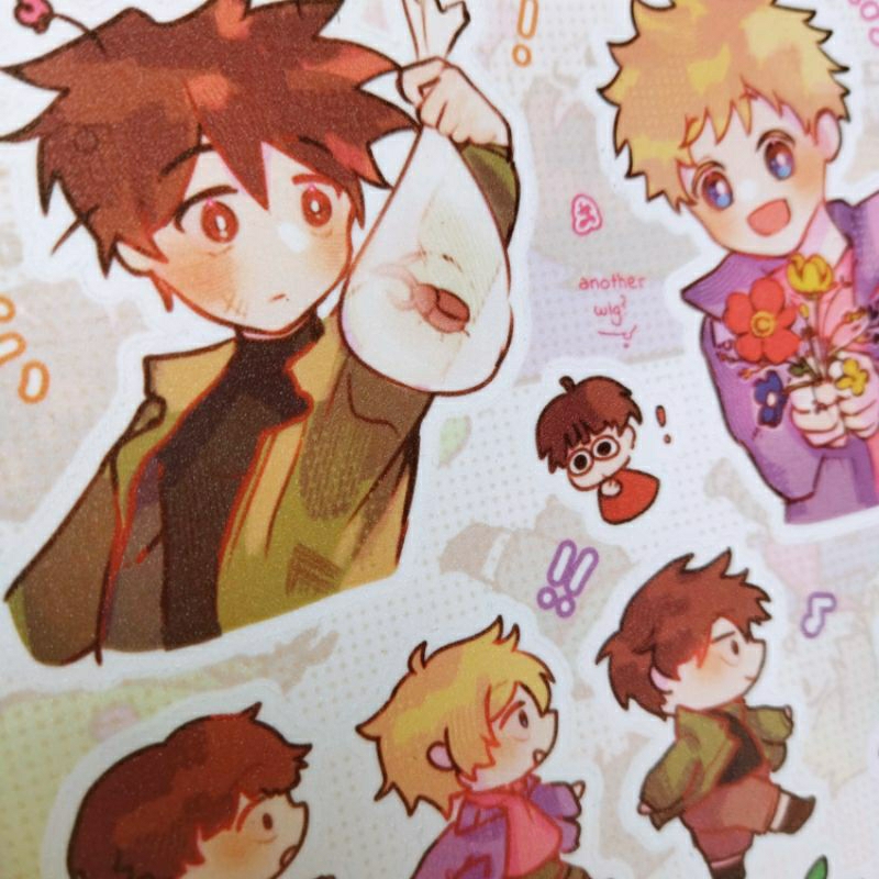 Jual [LUCY] MP100 Original FANMERCH Glitter Sticker Kisscut A5 Mob ...