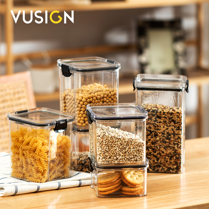 Jual Vusign Toples Kotak Snack Kue Kering Cereal / Kontainer Tempat ...