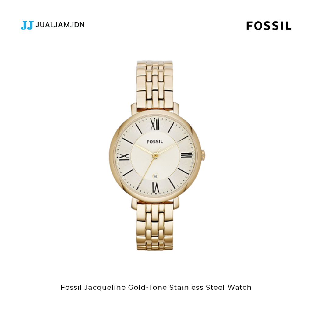 Fossil Jaqueline Grey Dial Two Tone Steel Strap Watch for Women - ES4321 main image 0
