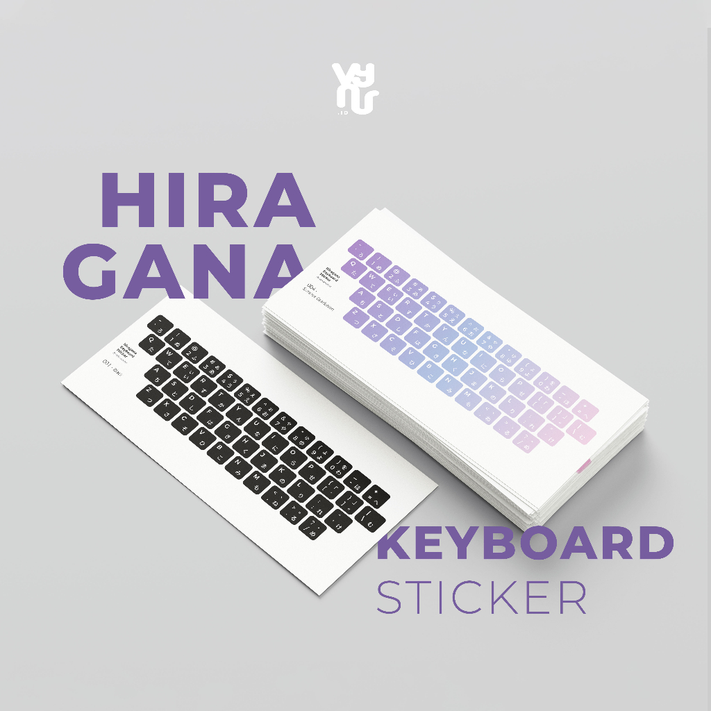 Jual STIKER KEYBOARD HIRAGANA JEPANG [ BAHAN PREMIUM + LAMINASI ...