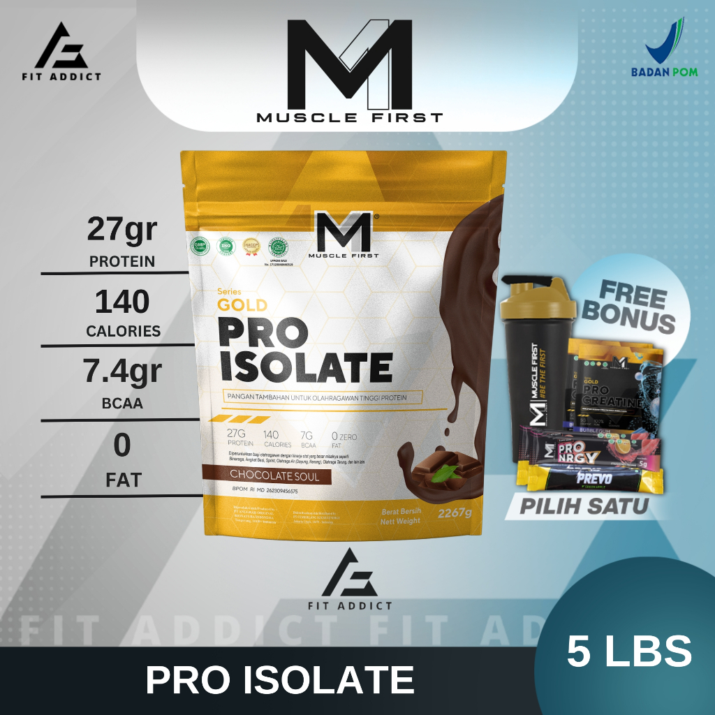 Jual M1 MUSCLE FIRST PRO GOLD ISOLATE 5 LBS 5LBS 5 LB 5LB MUSCLEFIRST ...