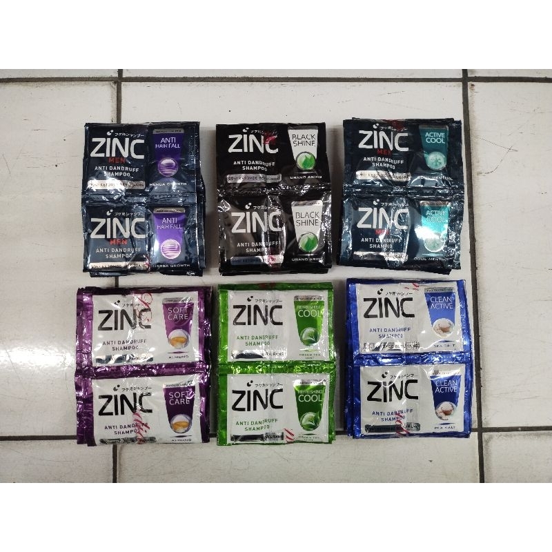 Jual SHAMPOO ZINC SACHET (ISI 12 SACHET) | Shopee Indonesia