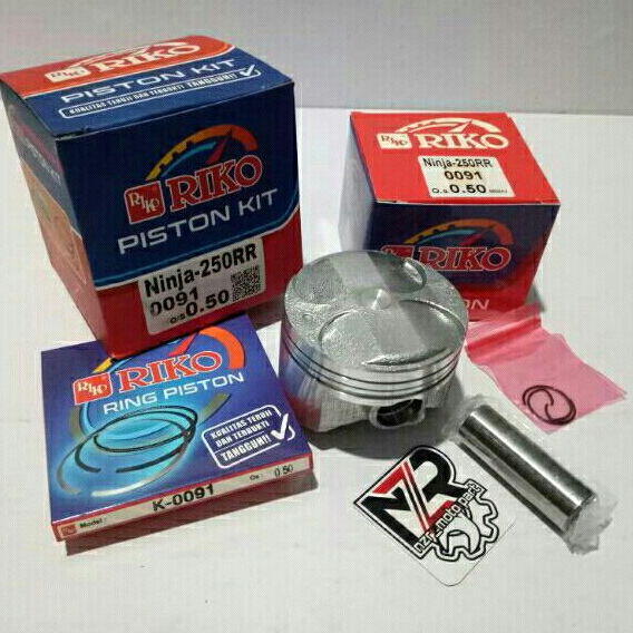 Jual PISTON KIT NINJA 250 KARBU/FI INJEKSI 2 CYLINDER/SEHER SET RING ...