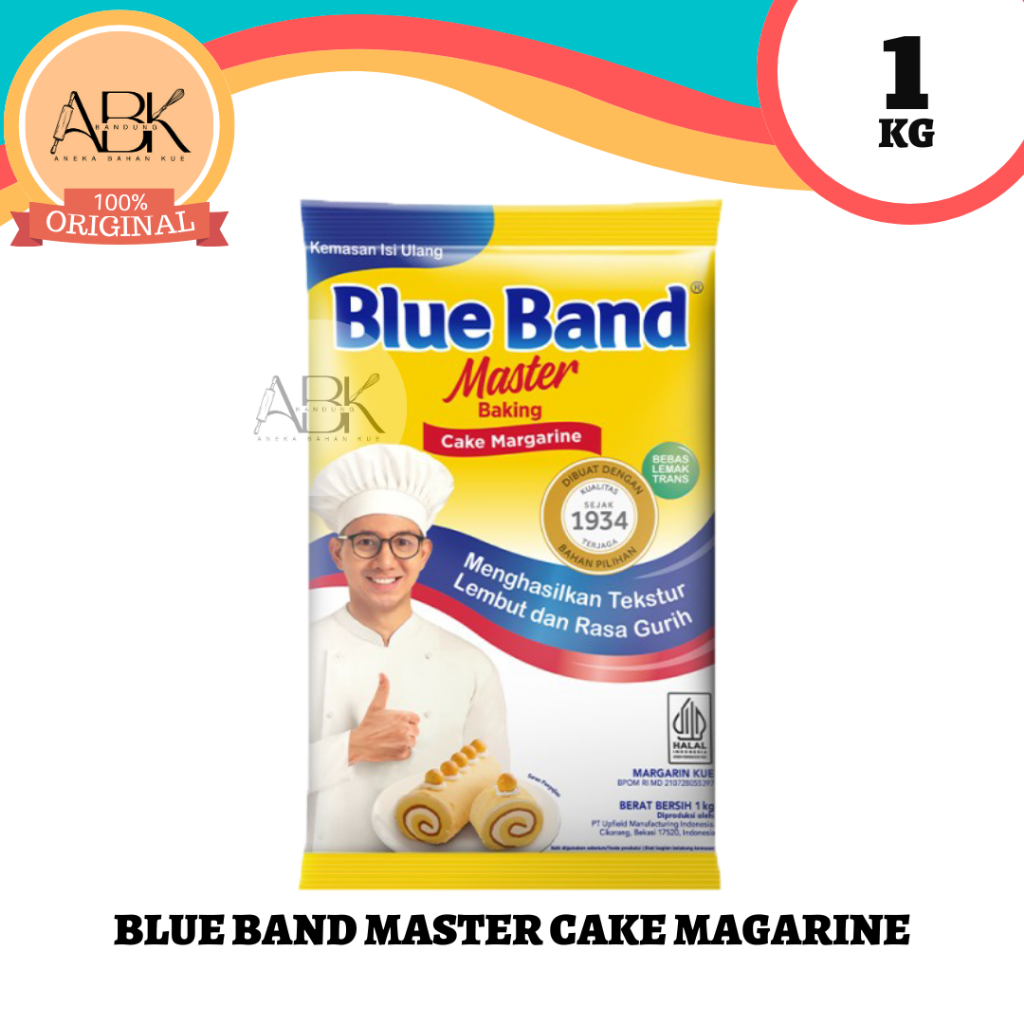 Jual MENTEGA BLUE BAND MASTER CAKE MARGARINE 1KG BLUEBAND CAKE