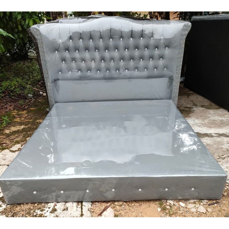 Jual Divan Sandaran / Ranjang / Kepala Sandran+ Box Bahan Kulit UK ...