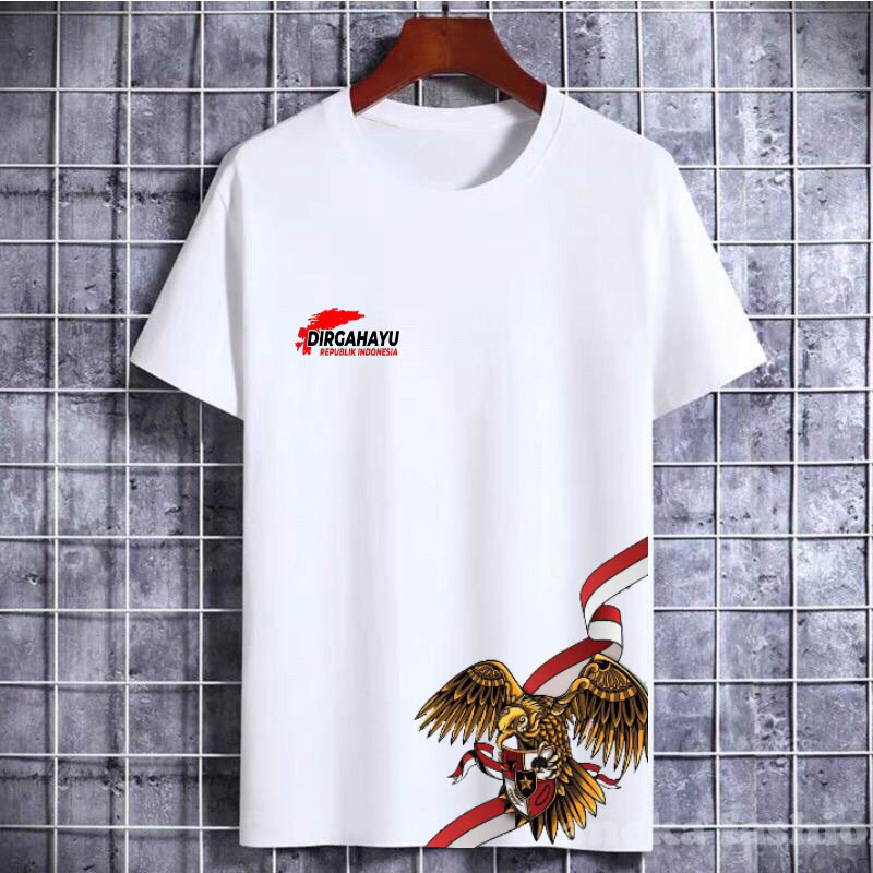 KAOS DIRGAHAYU KAOS GARUDA BENDERA KAOS 17 Agustus FULL PRINT KAOS PANITA KAOS BENDERA INDONESIA