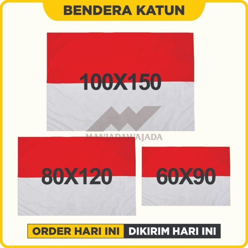 Jual Bendera Merah Putih Bahan Kain Katun Shopee Indonesia 