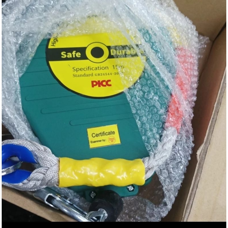 Jual Fall arrester wire rope safety equipment falling protektor 5meter