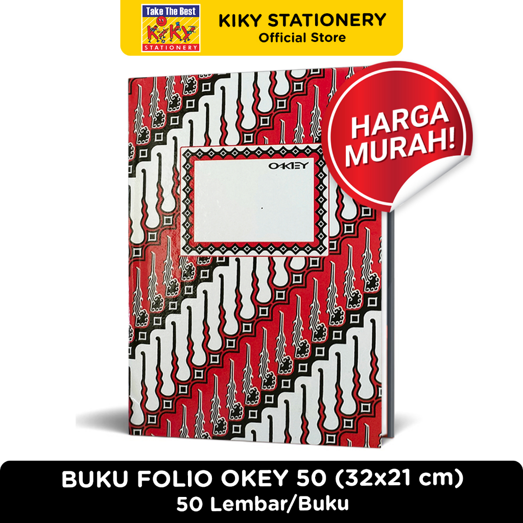 Jual Okey Buku Hard Cover Folio Glossy Uk X Cm Isi Lembar