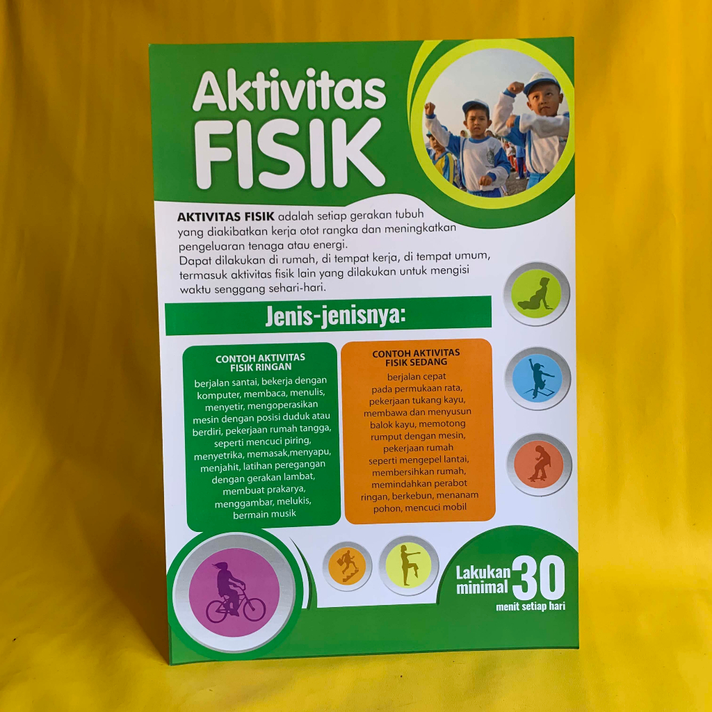 Jual Poster Kesehatan | Poster Aktivitas Fisik | Jenis Aktivitas Fisik ...