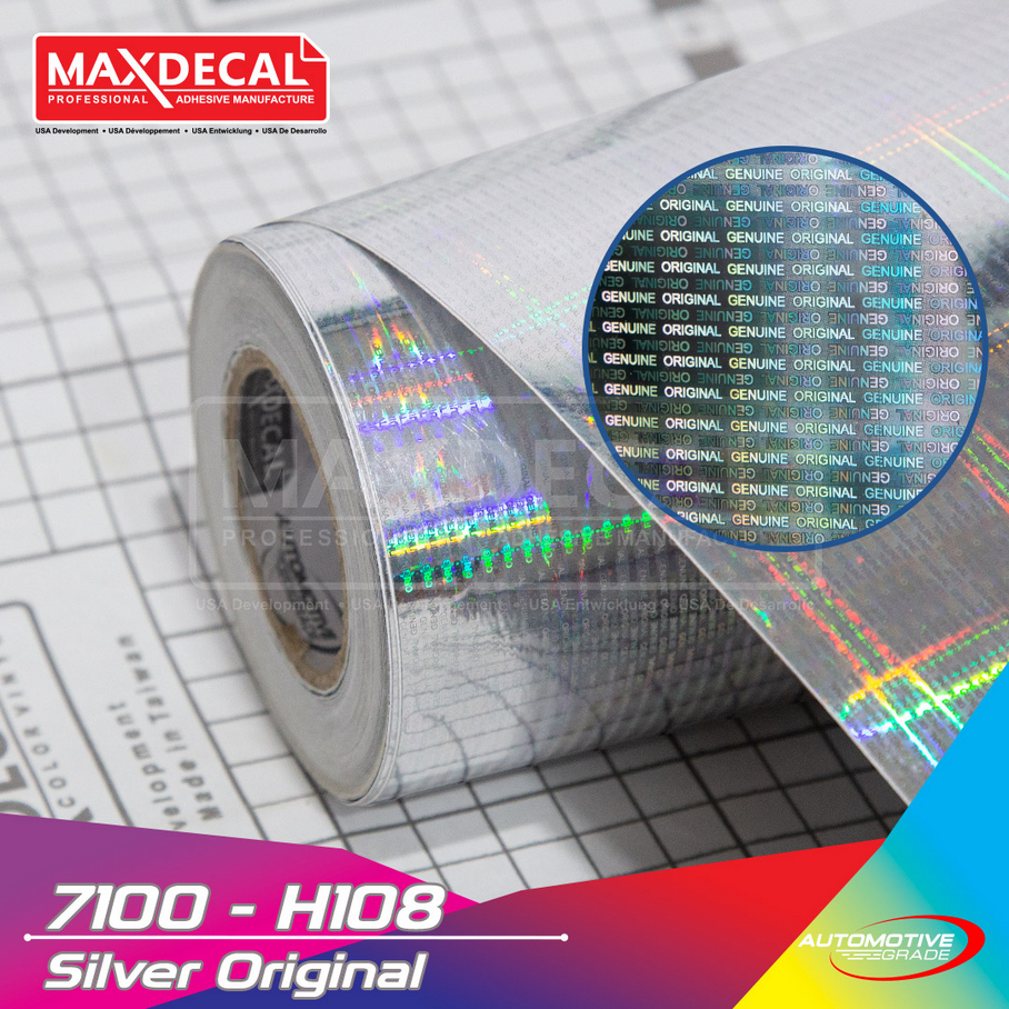 Jual Sticker Maxdecal Hologram Original Genuine Silver - Lebar 60 cm ...